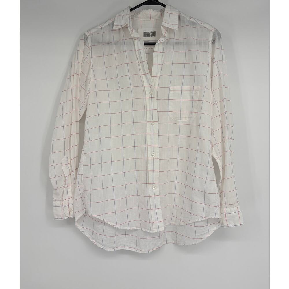 Grayson by Frank and Eileen Cotton Hero Shirt Red White Blue